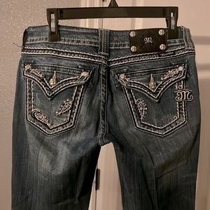 Miss Me boot cut light blue jeans